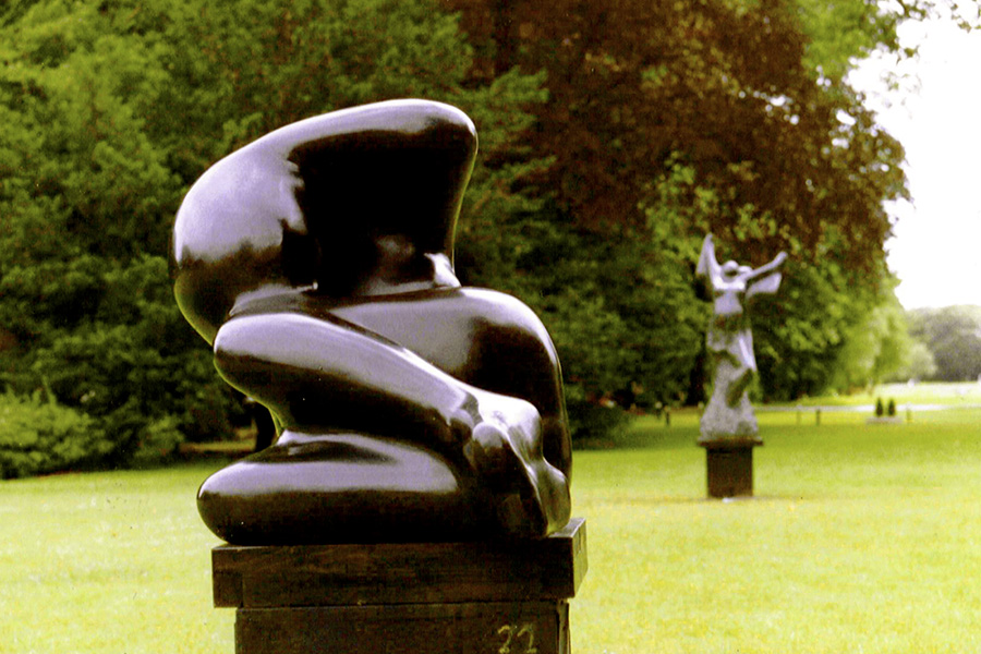 De lignimf, een sculptuur van kunstenaar Jits Bakker, restauratie en behoud van kunstwerken